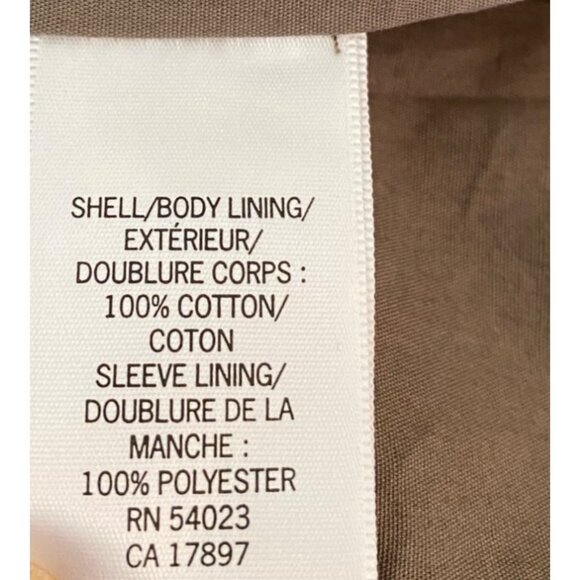 Banana Republic Grey Plaid Lightweight Jacket Zip Closure Ribbed Cuffs & Hem XL - Picture 4 of 9